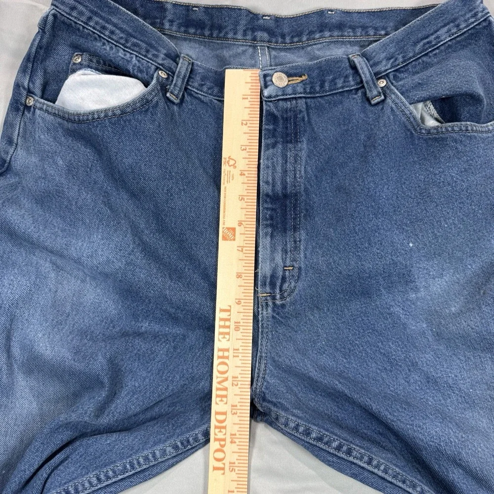 Men's Wrangler Jeans 40x32 (36x32) Relaxed Fit Blue Denim Premium Quality Cowboy